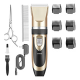 Máquina De Tosa Pet Dog Hair Clipper Machine Cor Dourado
