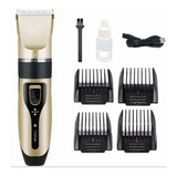 Maquina De Tosa Recarregavel P/ Pet Sem Fio Com 4 Pentes Cor