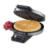 Máquina De Waffles Antiaderente Cuisinart Belgian, Uma Máquina De Waffles De Aço Inoxidável