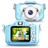 Máquina Fotográfica Infantil Digital Vídeos Hd Cor Azul