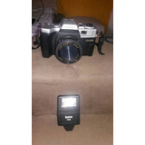 Máquina Fotográfica Yashica 2000n Com Flash Suntax 