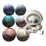 Máquina Pegar Ursinhos- Kit 1 Boneco Ted Space + 6 Planetas