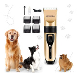 Máquinas De Cortar Cabelo Pet Recarregável Cães Gatos Pet Cor Dourado 110v/220v