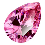 Maravilhosa Safira Rosa Pedra Preciosa Lágrima 7x9mm - 1.7ct