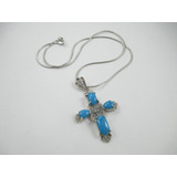 Maravilhoso Colar Crucifixo - Prata 925 - 14.6 Gr - 45 Cm