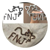 Marca De Gado Personalizado - Até 3 Letras + Desenho