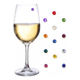 Marcador De Copos Taças Drinks Cristal Magnético 12 Unidades