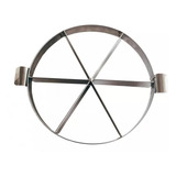 Marcador E Cortador De Pizza 30cm Com 6 Pedaços 100% Inox