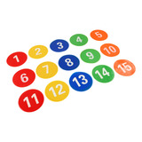 Marcador Multicolorido Para Pontos Numéricos Esportivos De 1