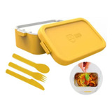 Marmita Simples Bento Box Com Colher E Garfo Ug Anodilar