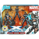 Marvel Universe X-force Deadpool, Wolverine E Warpath 11 Cm