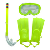 Mascara De Mergulho Kit Snorkel Set Infântil Advanced Swim