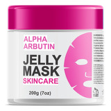 Máscara Facial Jely Mask Alpha Arbutin + Molde Do Rosto