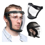 Máscara Facial Transparente Anti-embaçante Roçadeira Olhos