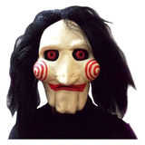 Máscara Jigsaw Filme Jogos Mortais Latex - Halloween Jig Saw Cor Branco