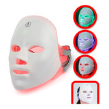 Máscara Led 7 Cores Tratamento Facial Fototerapia Premium