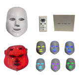  Máscara Led 7 Cores Tratamento Facial Fototerapia