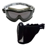 Mascara Meia Face Confort Paintball Oculos Ca Airsoft Tatico Militar 