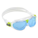 Máscara Natação Seal 2 Kids Lente Azul Aqua Sphere Cor Transparente