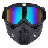 Máscara Óculos Capacete Motociclista Paintball Airsoft Moto