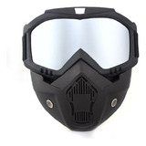 Máscara Proteção Óculos Removível Espelhada Motocross