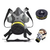 Máscara Respiratória Facial Epi Destra Original Ca 37.393 Proteção Cartucho Filtro Químico Gmc Vapores Gases Ácidos Pintura Fumaça Pó