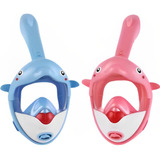 Máscara Snorkel Livre Subaquático Face Golfinho Infantil 