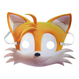 Máscara Tails Miles Sonic Mascote Raposa Infantil De Chimpa