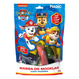 Massa De Modelar 12 Cores + 6 Moldes Patrulha Canina 300g Cor Patrulha Canina Azul