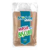 Massa Para Biscuit 1kg Cor Caramelo (antiga Cor Pele Morena)