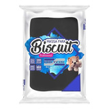 Massa Para Biscuit 500g-cor Preto Polycol *uso Profissional