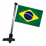 Mastro Porta Bandeira Do Brasil P/ Barcos Lanchas Cor Preta
