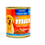 Max Lata Cães Filhotes Patê Cordeiro E Frango 280g