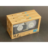Maxell Xlii-90 Cromo 3 Unidades Fita Cassete Virgem Lacrada