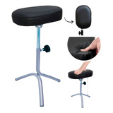Mbm Decor Suporte Tripé Manicure Apoio Pernas Para Pedicure Almofada Negro