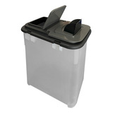 Mec Box Armazenador Porta Ração Tampa Protege Plástico 35 L