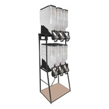 Mec Pet Dispenser Porta Armazenamento Cereais Ração 6 Módulos 35l