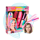 Mechas Coloridas Kit Menina Pinte Cabelo Make Infantil Linda