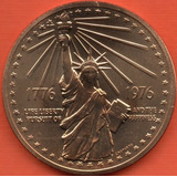 Medalha Bicentenário Independência U.s.a - Sob / Fc