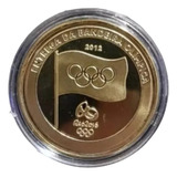 Medalha Entrega Da Bandeira Olimpíadas Rio 2016 - Souvenir
