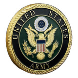 Medalha Moeda Brasão Força Milita American Exército Us Army 