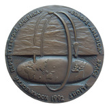 Medalhão De Bronze Comemor. Vôo Espacial Europa-américa 1992