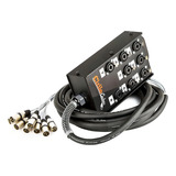 Medusa 8 Vias Com Conectores Combo Xlr / P10 - 15 Metros