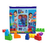 Mega Bloks Sacola De Construçao 80 Peças Fisher Price Mattel