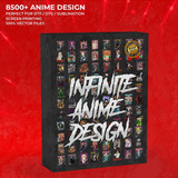 Mega Pack 8500+ Animes Designs, Dtf,dtg, Sublimação