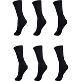 Meia Aeróbica Kit 6 Pares Feminina Academia Cano Longo 3/4