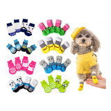Meia Para Pet Cães Gatos Antiderrapante Sapatos Socks Frio