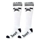 Meia Traxart Inline Preta Com 'x' Branca Dz-233