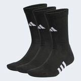 Meia adidas Cush Crew C/3 Pares Preta Oficial + Nota Fiscal