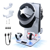 Melhor Suporte Cooler Ps5 Slim Base Resfriamento Com Led Rgb Cor Branco